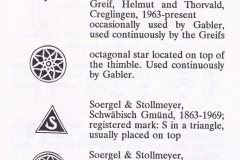 GERMAN MAKER'S & WHOLESALER'S MARKS
