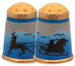 Exclusive to TCI - Porcelain Man & Sled Thimble
