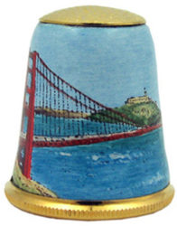 2012 "San Francisco" Halcyon Days Convention Thimble - Image 2